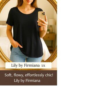 NWT, Lily by Firmiana 1X Black Tunic – Soft, Flowy, and Flattering for Every Day